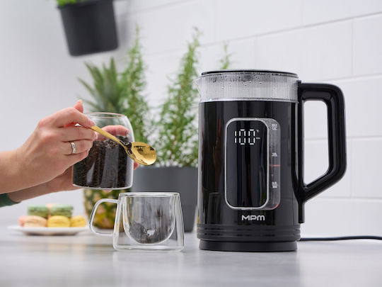MPM Kettle Travel Size 1.5lt 1500W Brown