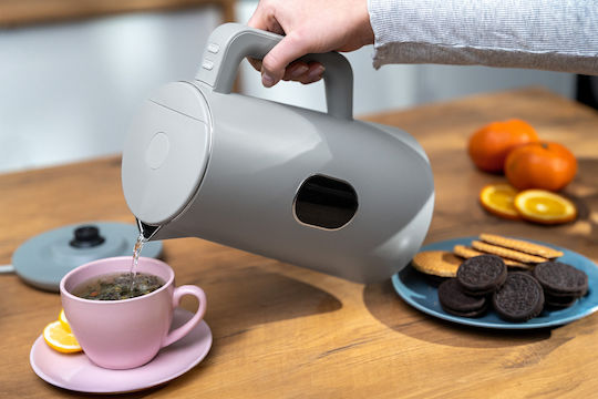 Gotze & Jensen Βραστήρας Ταξιδίου 1.5lt 1800W Γκρι