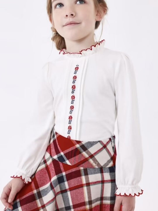Kids' Skirt Checked Red