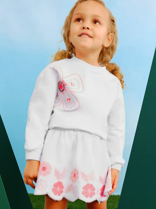 Kids' Skirt Floral Beige