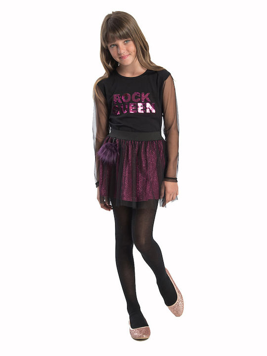 Fustă pentru Copii din Tulle Fuchsia
