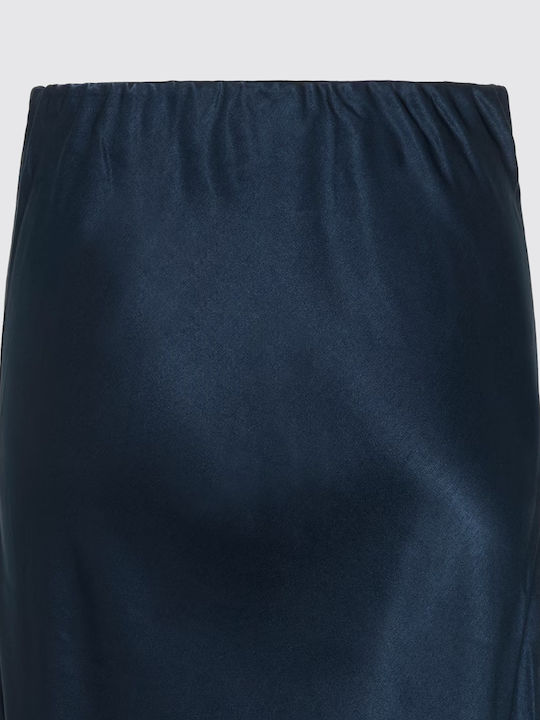 High-waisted Maxi Skirt Blue