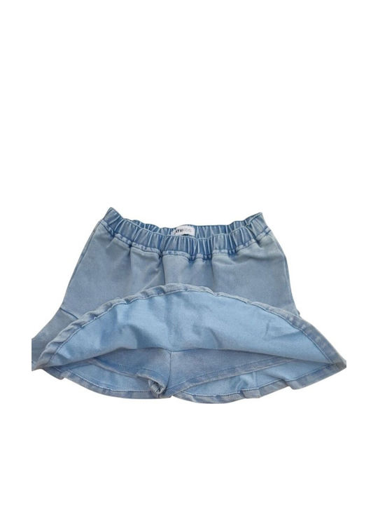Kinder Rock aus Jeans Einfarbig Blau
