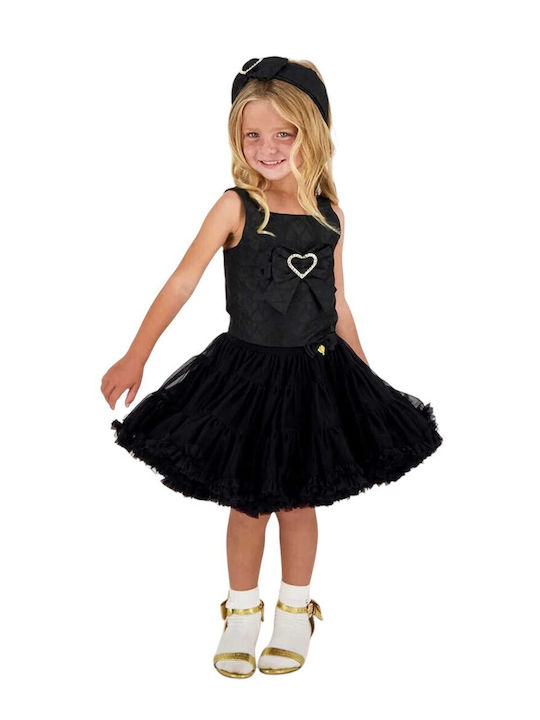 Kinder Tutu Rock aus Tüll Schwarz Pixie