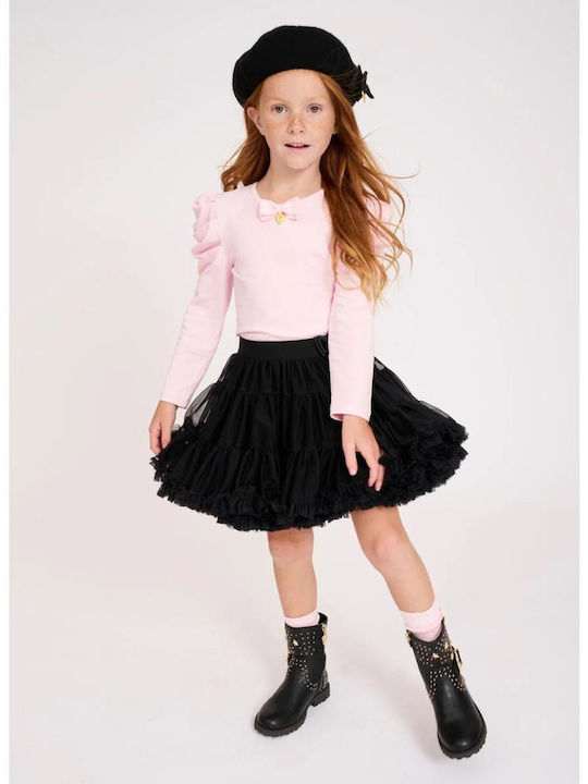 Kinder Tutu Rock aus Tüll Schwarz Pixie