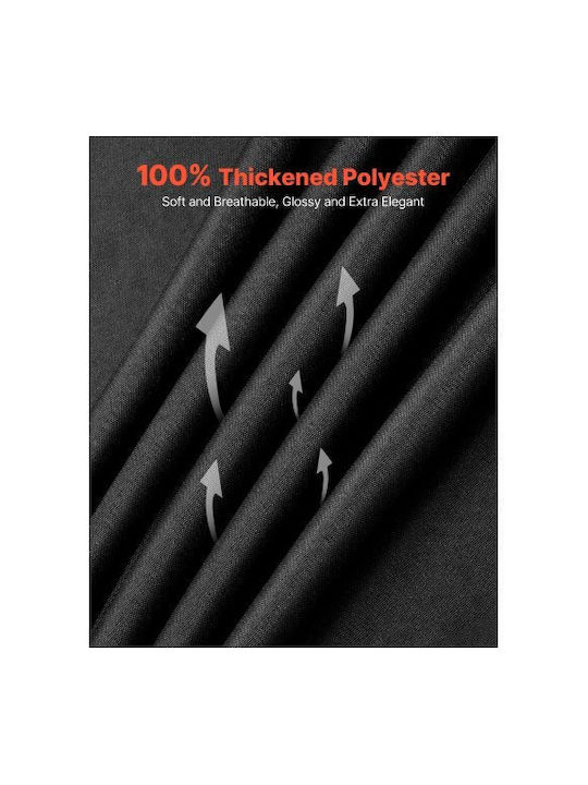 Vevor Tablecloth Set 6pcs Black 70x120cm