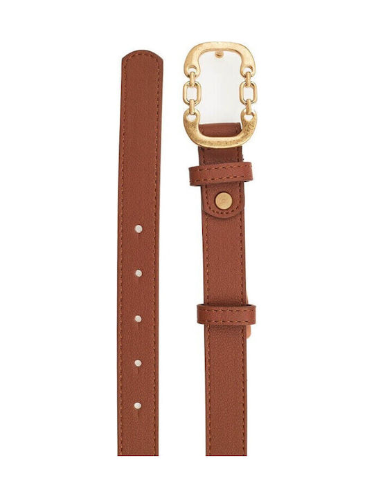 Leather Women's Belt Gold
