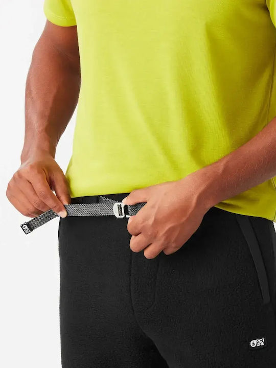 Sweatpants Glossy with Elastic Black