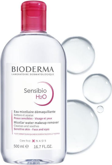 Bioderma Sensibio H2O Micellar Water Makeup Remover Face & Eyes 500ml