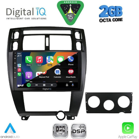Digital IQ Ηχοσύστημα Αυτοκινήτου για Hyundai Tucson 2004-2010 (Bluetooth/USB/WiFi/GPS/Apple-Carplay/Android-Auto) με Οθόνη Αφής 10"