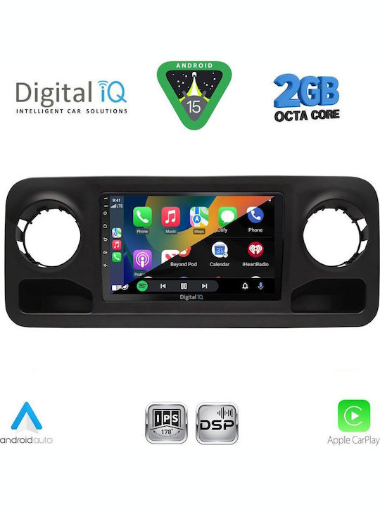 Digital IQ Car Audio System for Mercedes-Benz Sprinter 2018 (Bluetooth/USB/WiFi/GPS/Apple-Carplay/Android-Auto) with Touch Screen 10"
