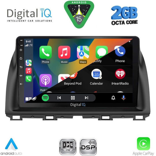 Digital IQ Ηχοσύστημα Αυτοκινήτου για Mazda CX-5 2013-2017 (Bluetooth/USB/WiFi/GPS/Apple-Carplay/Android-Auto) με Οθόνη Αφής 10"