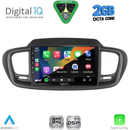 Digital IQ Ηχοσύστημα Αυτοκινήτου για Kia Sorento 2014-2020 (Bluetooth/USB/WiFi/GPS/Apple-Carplay/Android-Auto) με Οθόνη Αφής 10"