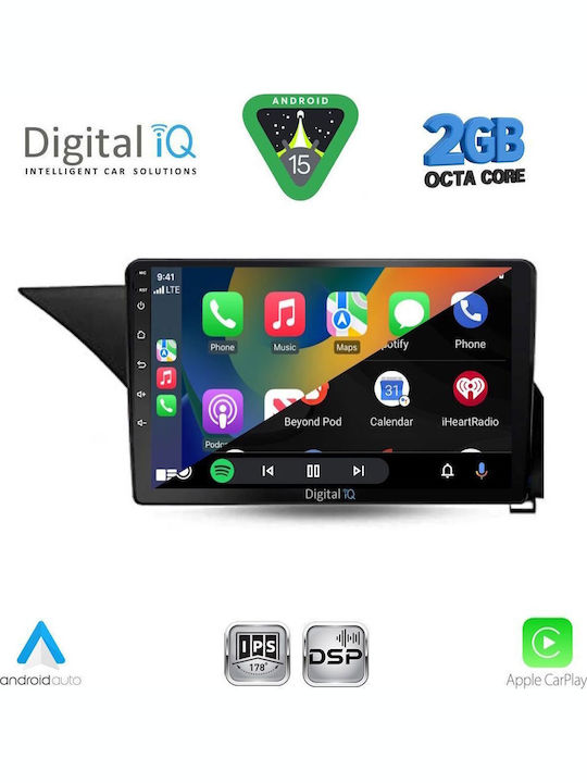 Digital IQ Car Audio System for Mercedes-Benz E Class 2012-2014 (Bluetooth/USB/WiFi/GPS/Apple-Carplay/Android-Auto) with Touch Screen 10"