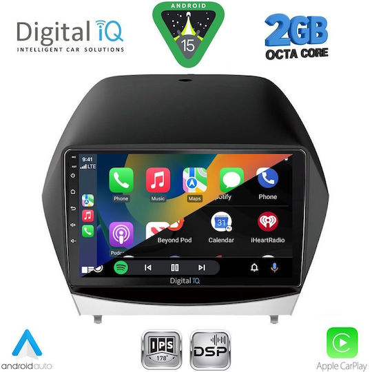 Digital IQ Ηχοσύστημα Αυτοκινήτου για Hyundai iX35 2010-2015 (Bluetooth/USB/WiFi/GPS/Apple-Carplay/Android-Auto) με Οθόνη Αφής 10"