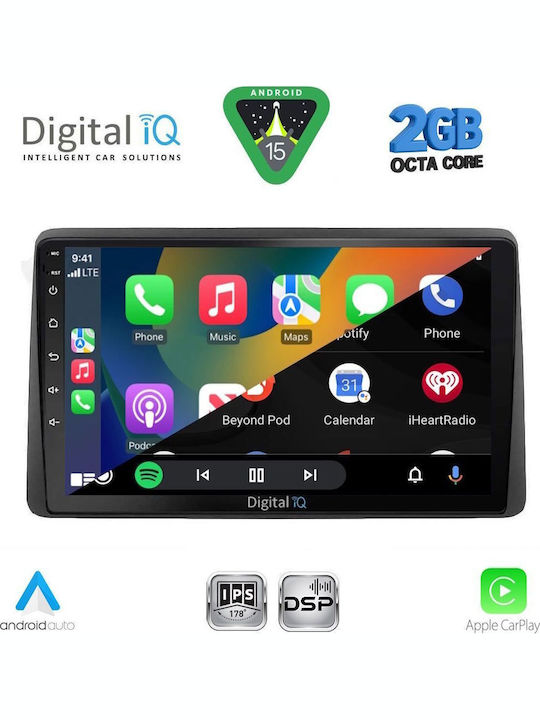 Digital IQ Car Audio System for Nissan Navara 1998-2004 (Bluetooth/USB/WiFi/GPS/Apple-Carplay/Android-Auto) with Touch Screen 10"