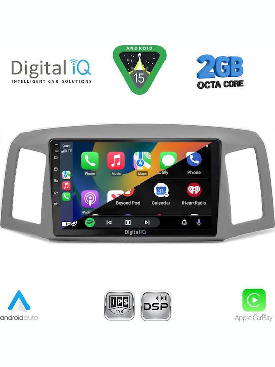 Digital IQ Car Audio System for Jeep Grand Cherokee 2005-2007 (Bluetooth/USB/WiFi/GPS/Apple-Carplay/Android-Auto) with Touch Screen 10"