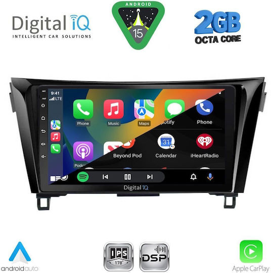 Digital IQ Ηχοσύστημα Αυτοκινήτου για Nissan Qashqai / X-Trail 2014-2021 (Bluetooth/USB/WiFi/GPS/Apple-Carplay/Android-Auto) με Οθόνη Αφής 10"