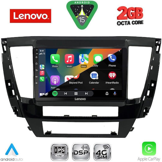 Lenovo Автомобилна Аудио Система (Блутут/USB/WiFi/GPS/Apple-Carplay/Android-Auto) с Тъчскрийн 9"