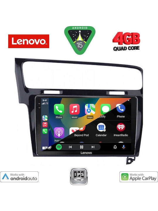 Lenovo Car Audio System for Volkswagen Golf 2013-2020 (Bluetooth/USB/WiFi/GPS/Apple-Carplay/Android-Auto) with Touch Screen 10"