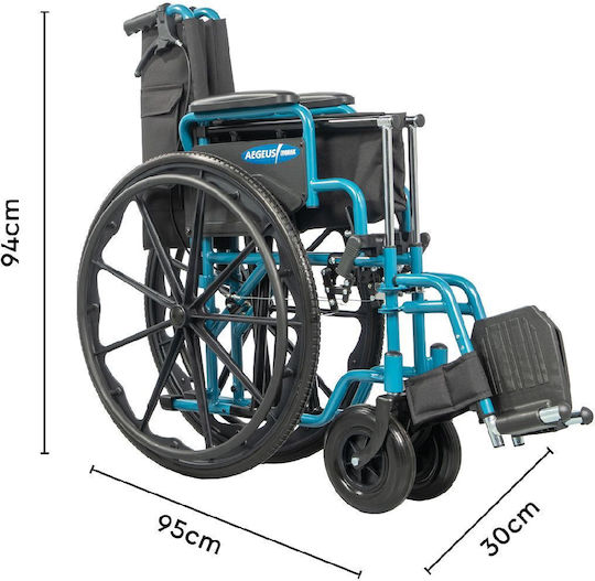 Mobiak Aegeus Wheelchair 24" Folding Simple Type 50cm Gold