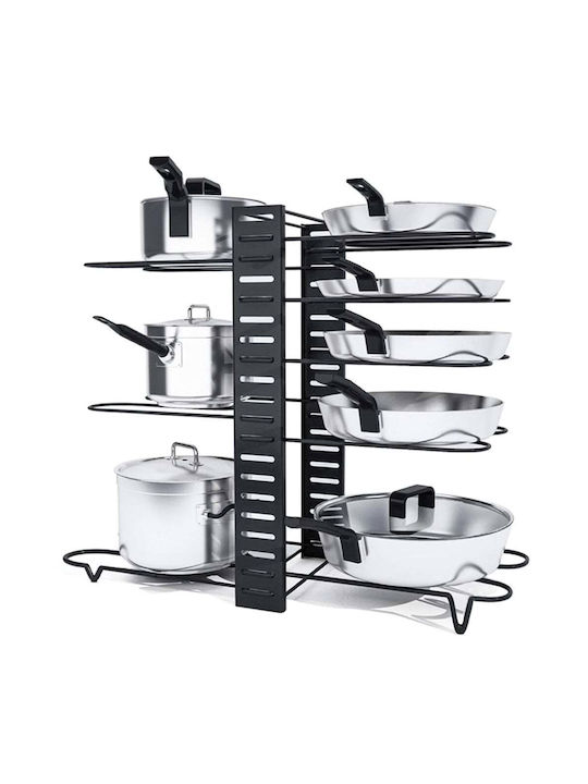 Suport Pentru Oale Și Tigăi Metalic 48x38x20.5cm Negru
