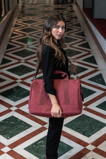 Reisenthel Allrounder Twist Sack Voyage Burgundy Fabric