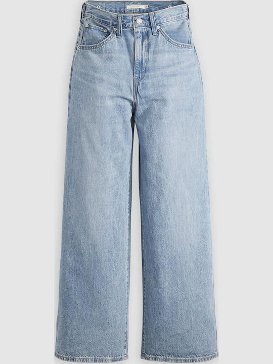 Cinch Ψηλόμεσο Γυναικείο Jean Παντελόνι σε Baggy Γραμμή Invested Indigo