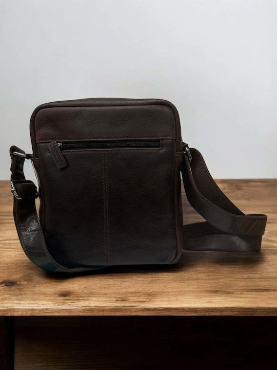 Leather Men's Bag Shoulder / Crossbody Brown