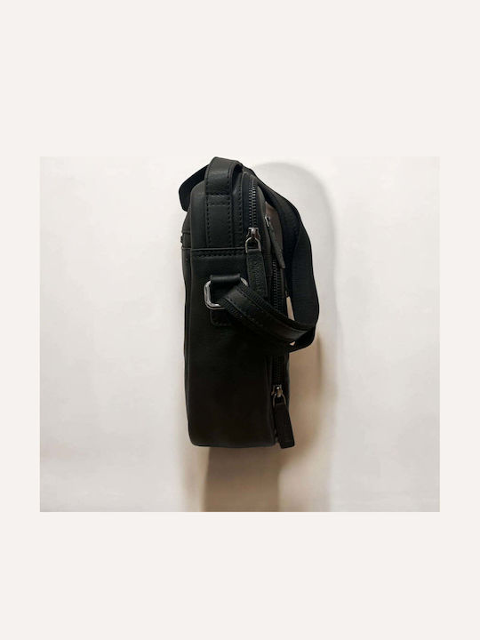 Leather Men's Bag Shoulder / Crossbody Black