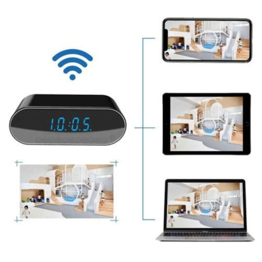 Überwachungskamera In Uhr Zuhause – WiFi Nachtsicht Voll HD Bewegungsmelder