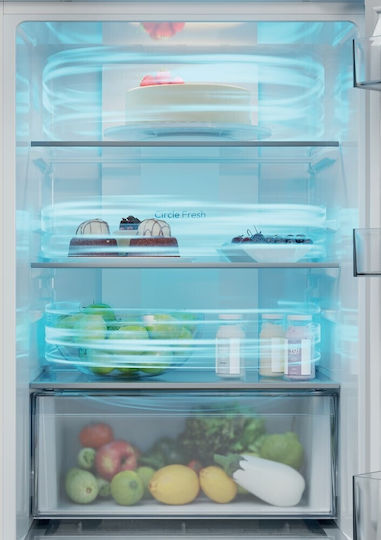 Candy Eingebauter Kühl-Gefrierkombination 251Es Total NoFrost H177.2xB54xT55cm. Weiß CNBQT3518E