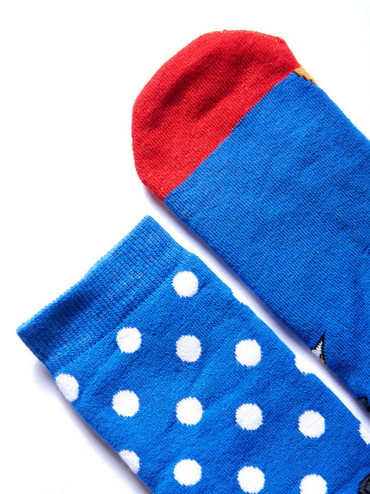 Damen Weihnachts Socken Blau