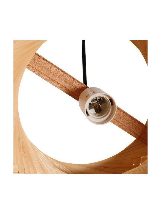 Agora Lighting Ρυθμιζόμενο Κρεμαστό Φωτιστικό Μαύρο Boho με Ντουί E27