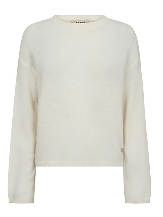 Bluza Damă Pulover Mânecă Lungă Ecru