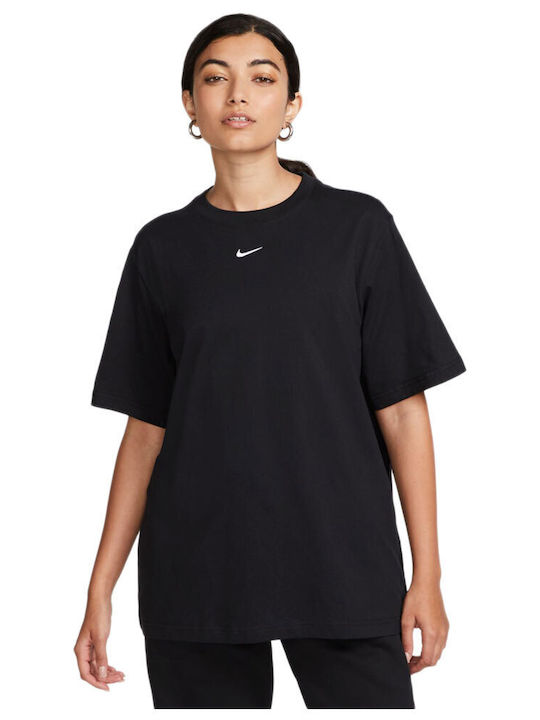 Sportswear Essential Γυναικείο Αθλητικό T-shirt Μαύρο