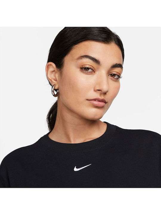 Sportswear Essential Γυναικείο Αθλητικό T-shirt Μαύρο