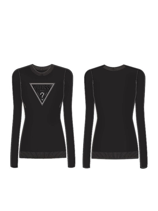 Damen Langarm Pullover Black