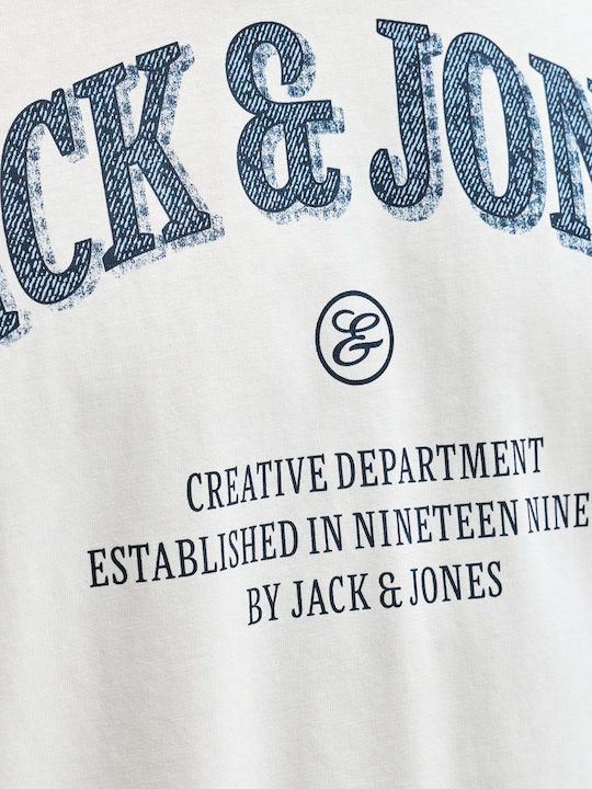 Neck T-shirt Εκρού