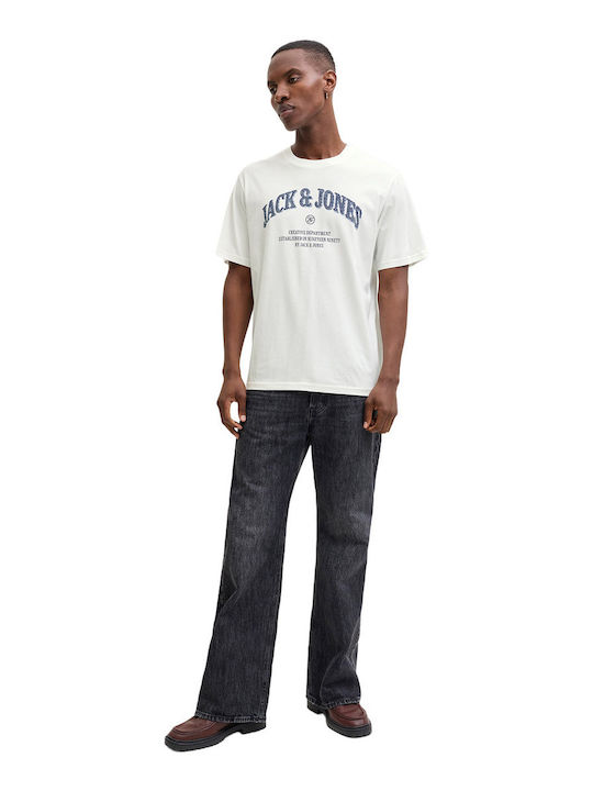 Neck T-shirt Εκρού