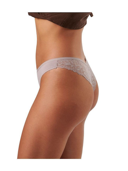 Γυναικεία Brazil 2Pack με Δαντέλα Indigo Blue-taupe