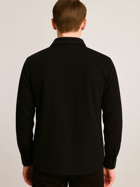 Long Sleeve Overshirt Black