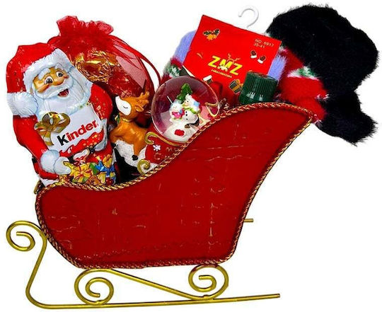 Pachet De Bucurie De Crăciun Sanie Decorativă Umplută Cu Bomboane Ornament Decorativ Șosete Tematice Uleiuri Parfumate Aroma Land Moș Crăciun Kinder