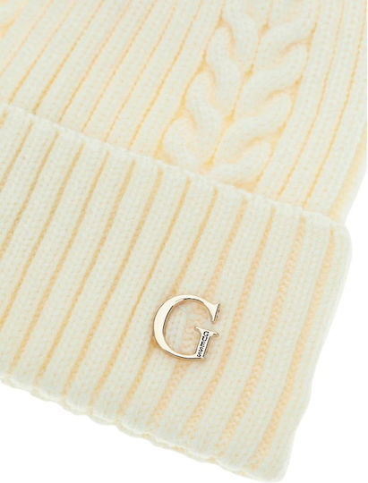 Beanie Feminin Căciulă Tricotat în culoarea Alb