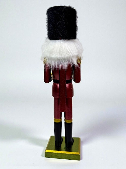 Velve Nutcracker de Crăciun Lemn Roșu
