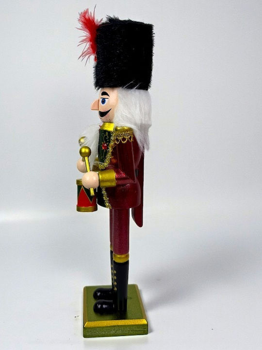 Velve Nutcracker de Crăciun Lemn Roșu