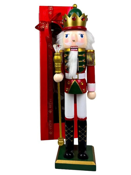 Velve Nutcracker de Crăciun Lemn Verde