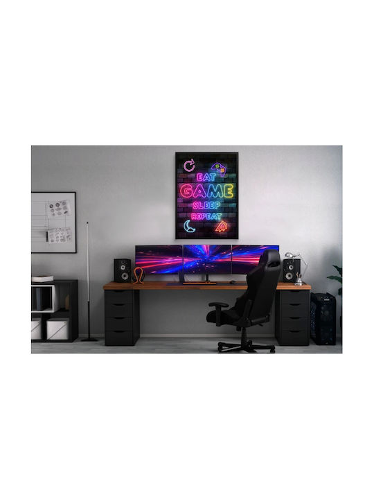 Decowalls Kids Wall Art with Black Frame from Wood 70x100cm