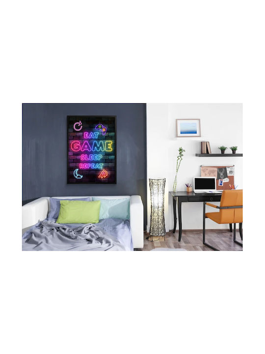 Decowalls Kids Wall Art with Black Frame from Wood 70x100cm