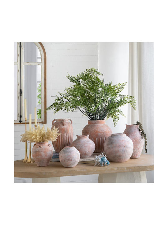 Artekko Decorative Vase Candia Orange 25.5x25.5x36cm